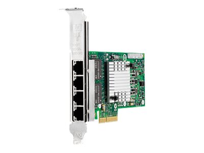HPE NC365T - Network adapter - PCIe 2.0 x4 low profile - Gigabit Ethernet x 4 - for ProLiant ML110 G7, ML110 G7 Base,