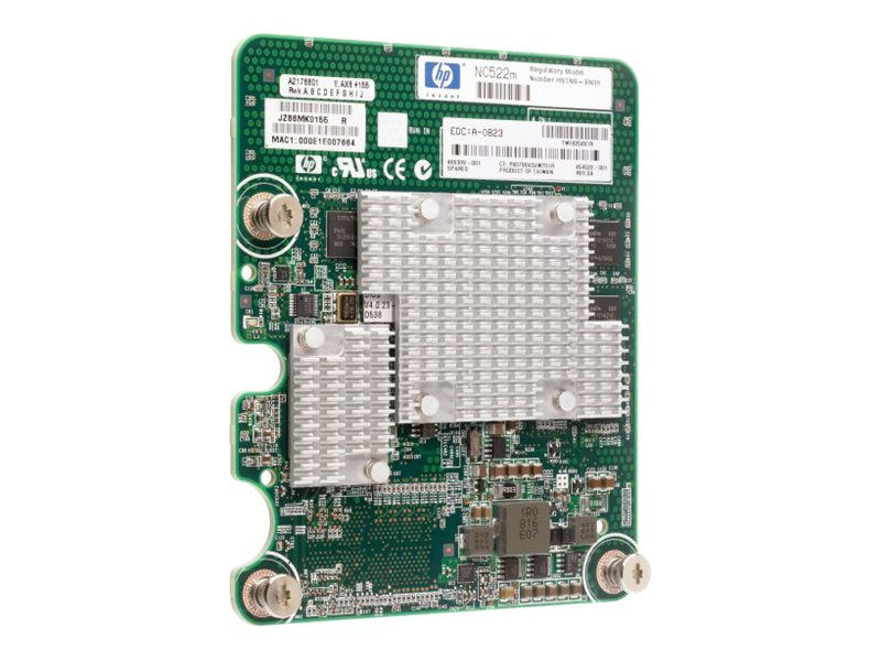 HPE NC522m - Network adapter - PCIe 2.0 x8 - 10GbE - 10GBase-KR - 2 ports - for StorageWorks Network Storage Gateway