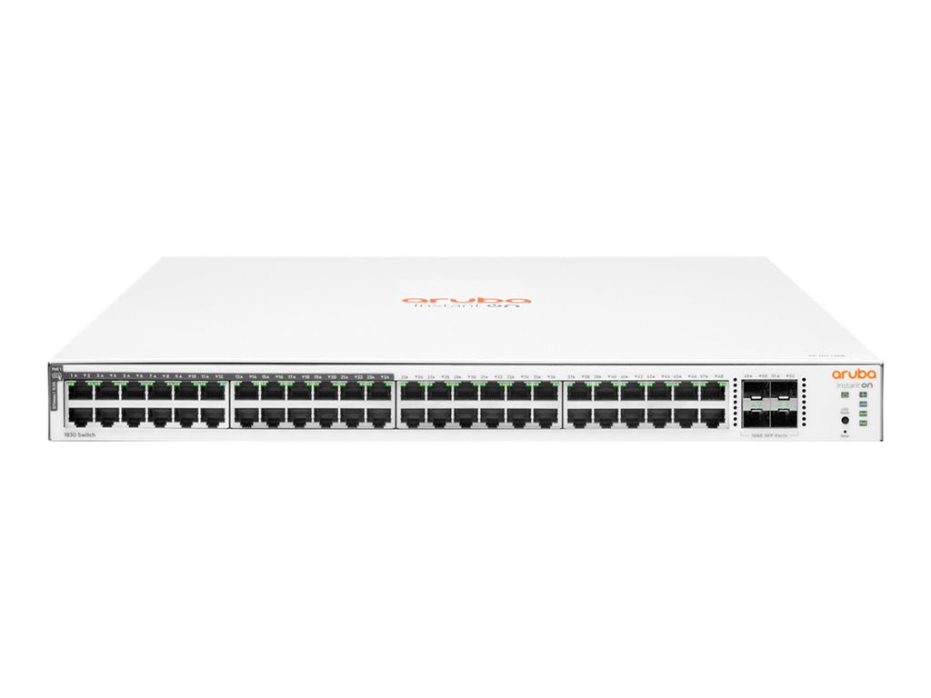 HPE Networking Instant On 1830 48G 24p Class4 PoE 4SFP 370W Switch - Switch - smart - 24 x 10/100/1000 + 24 x 10/100/1000 (PoE+) JL815A#B2E