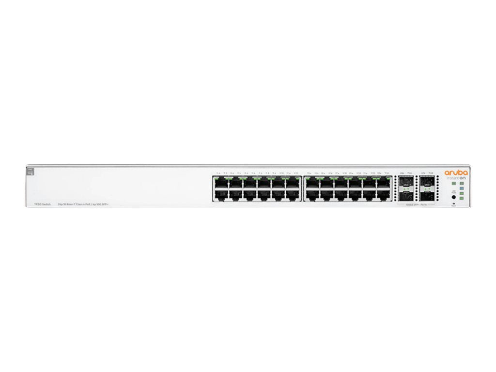 HPE Networking Instant On 1930 24G Class4 PoE 4SFP/SFP+ 370W Switch - Switch - L3 - managed - 24 x 10/100/1000 (PoE) + 4
