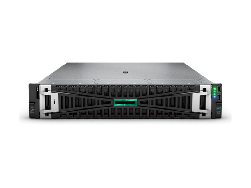 HPE ProLiant DL345 Gen11 - Server - rack-mountable 2U - 2-way - 1 x EPYC 9124 / up to 3.7 GHz - RAM 32 GB - SATA/SAS/PCI Express P66777-B21