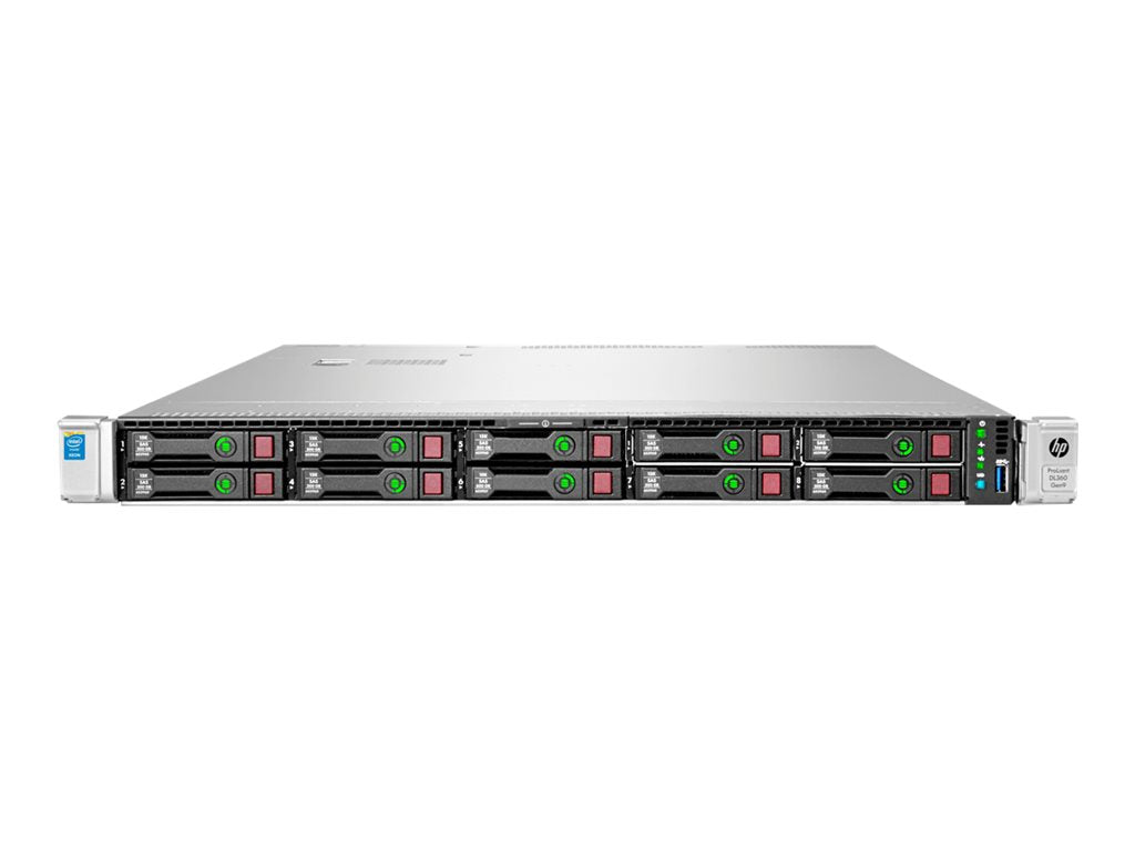 HPE ProLiant DL360 Gen9 Base - Server - rack-mountable 1U - 2-way - 1 x Xeon E5-2640V4 / up to 3.4 GHz - RAM 16 GB - SAS