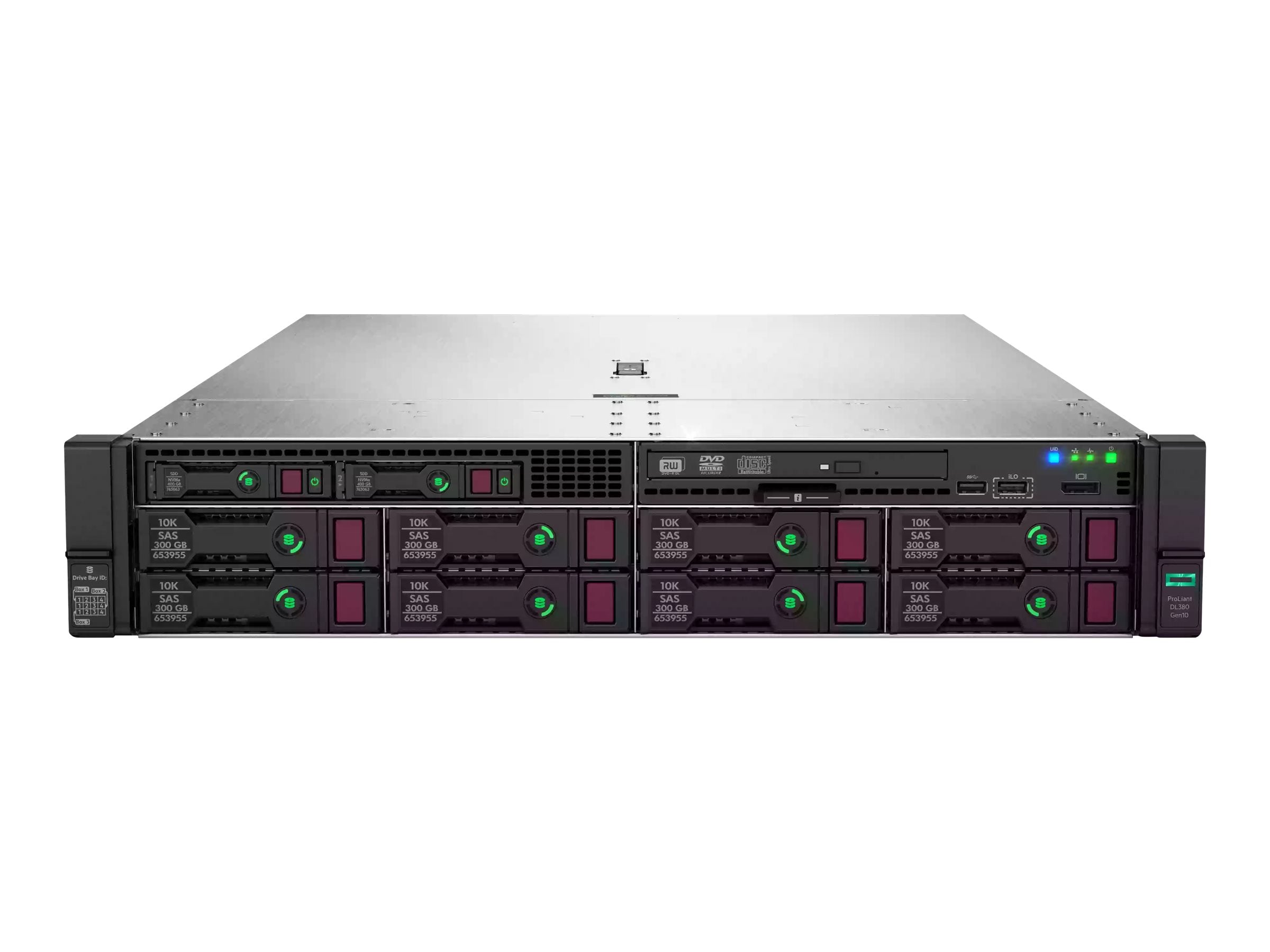 HPE ProLiant DL380 Gen10 Network Choice - Server - rack-mountable 2U - 2-way - no CPU up to - RAM 0 GB - SATA - hot-swap 2.5 P19719R-B21#B19