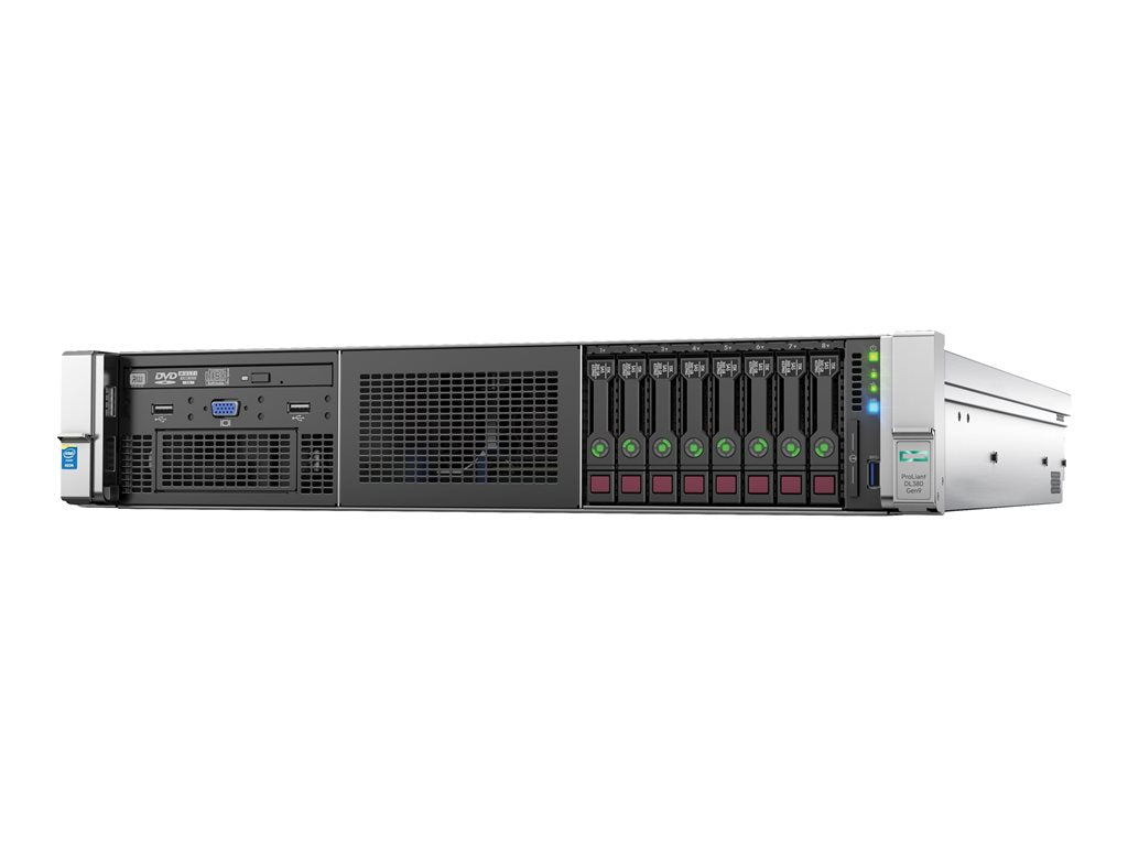 HPE ProLiant DL380 Gen9 Entry - Server - rack-mountable Gaming - 2U - 2-way - 1 x Xeon E5-2609V4 up to - RAM 8 GB - SATA