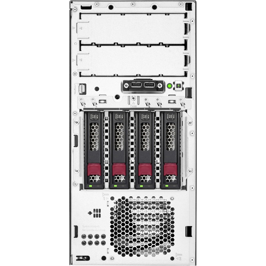 HPE ProLiant ML30 G10 Plus 4U Tower Server - 1 x Intel Xeon E-2314 2.80 GHz - 16 GB RAM - 1 TB HDD - Serial ATA Controller P44719-001