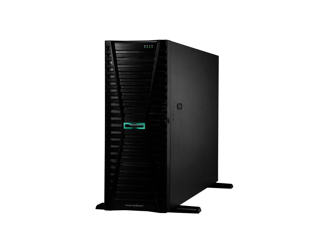 HPE ProLiant ML350 Gen11 Higher Performance - Server - tower 4U - 2-way - 1 x Xeon Gold 5418Y / up to 3.8 GHz - RAM 32 GB - SATA/SAS/NVMe P53570-371