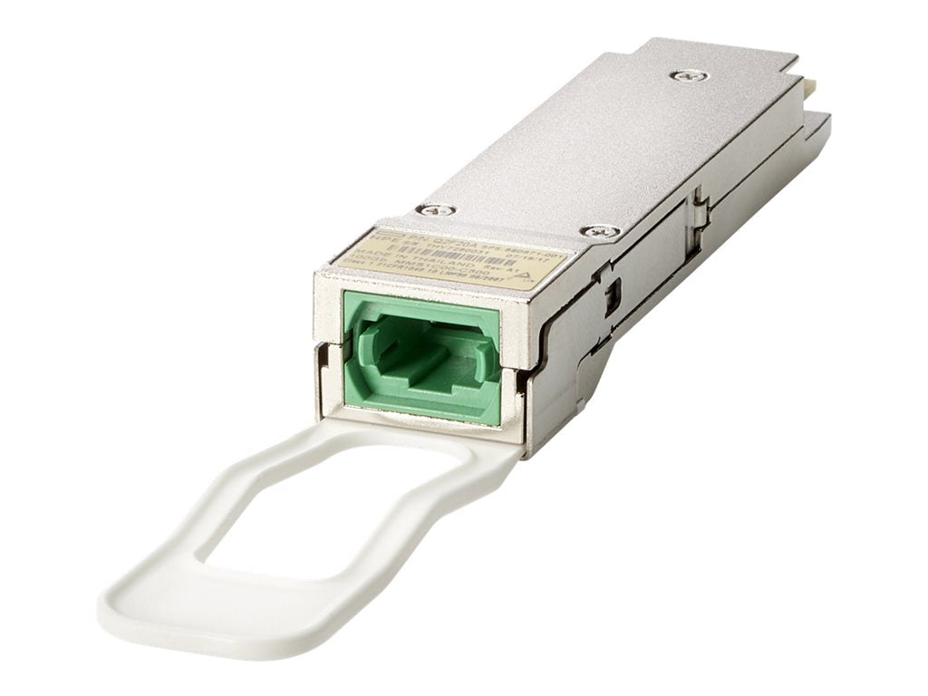 HPE - QSFP28 transceiver module - 100GbE - 100GBase-SWDM4 - LC multi-mode - up to 328 ft - for HPE J2000; StoreFabric SN2410M, R0R40A