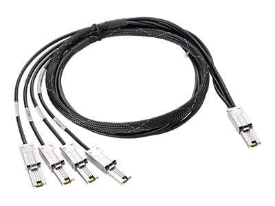 HPE - SAS external cable - 4-Lane - 26 pin 4x Shielded Mini MultiLane SAS (SFF-8088) (M) to 26 pin 4x Shielded Mini MultiLane AN975AR