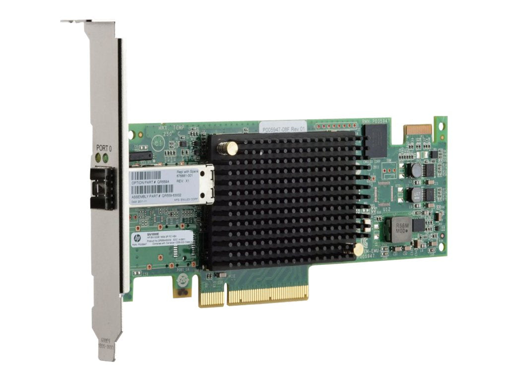 HPE SN1000E 16Gb Single Port - Host bus adapter - PCIe 2.0 x8 low profile - 16Gb Fibre Channel - for Modular Smart Array