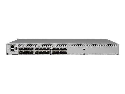 HPE SN3000B 16Gb 24-port/12-port Active Fibre Channel Switch - Switch - 12 x SFP+ - rack-mountable - remarketed - with 2.4M Jumper QW937BR#05Y