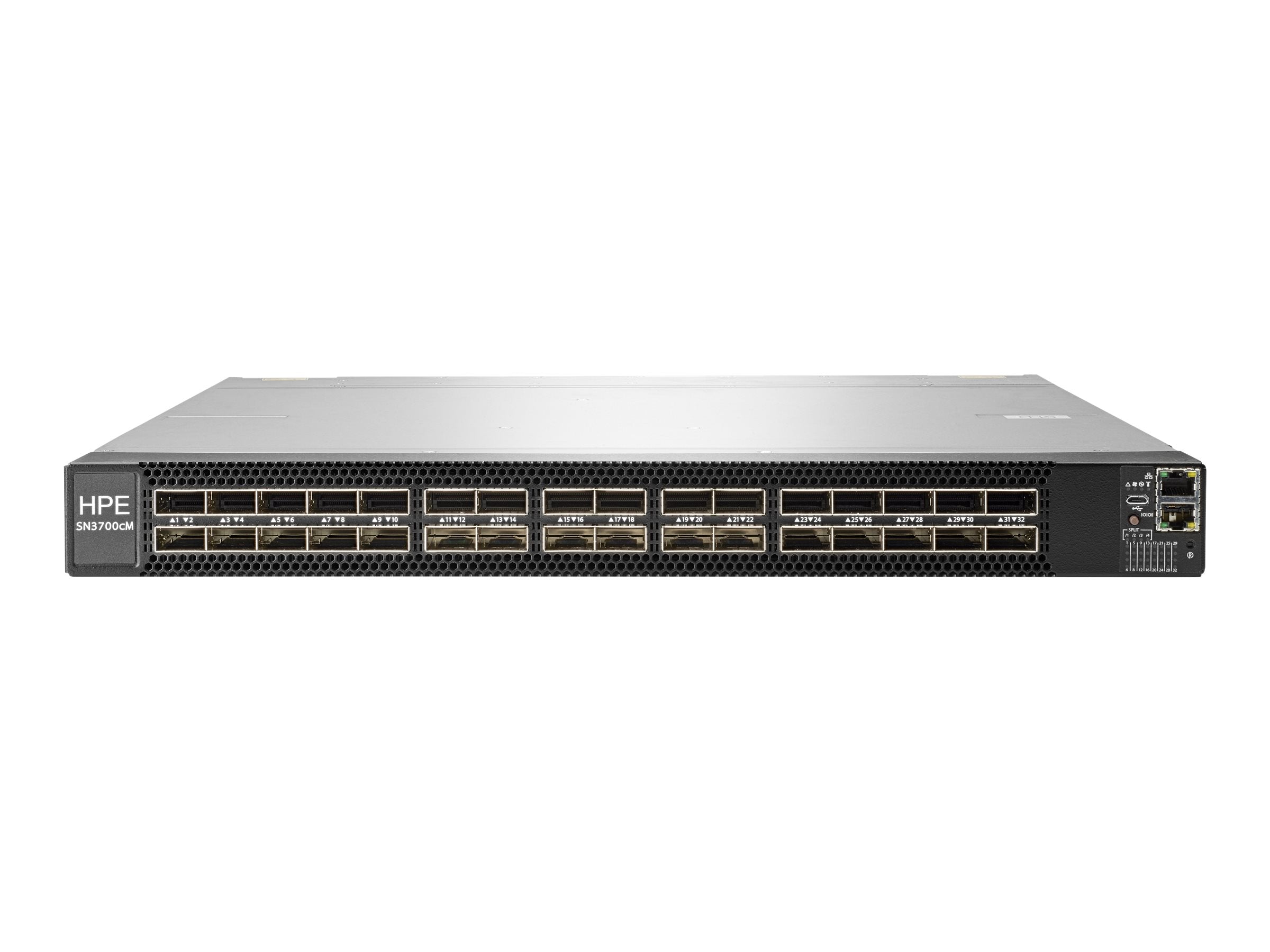 HPE SN3700M - Switch - L3 - managed - 32 x 200 Gigabit QSFP56 - back to front airflow - rack-mountable - for Apollo 4200, 4200 R5Z74A