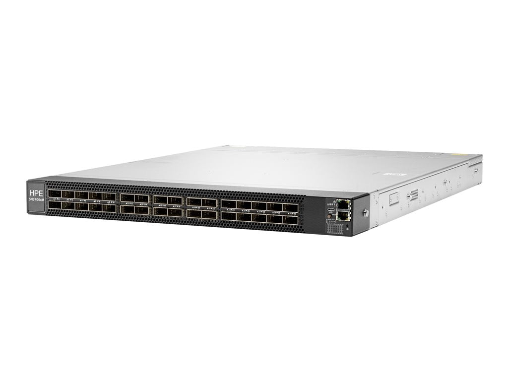 HPE SN3700cM 100GbE 32QSFP28 Switch - Switch - L3 - managed - 32 x 100 Gigabit QSFP28 - back to front airflow - rack-mountable R3B00A