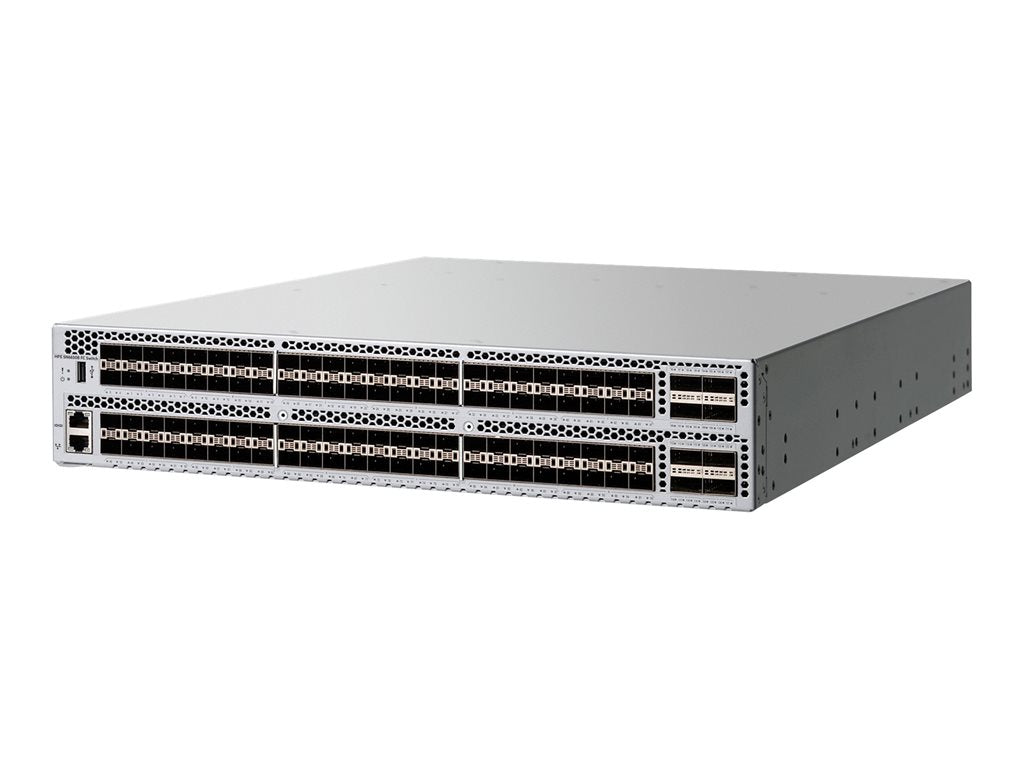 HPE SN6650B 32Gb 128/48 48-port 32Gb Short Wave SFP+ Integrated Fibre Channel Switch - B-Series - switch - support secure optics Q9V95C#AC3