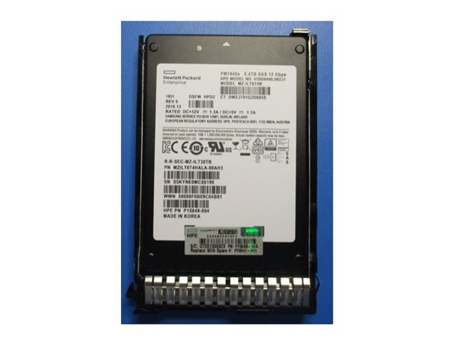 HPE - SSD - Mixed Use - 6.4 TB - hot-swap - 2.5 SFF - SAS - with HPE Smart Carrier"