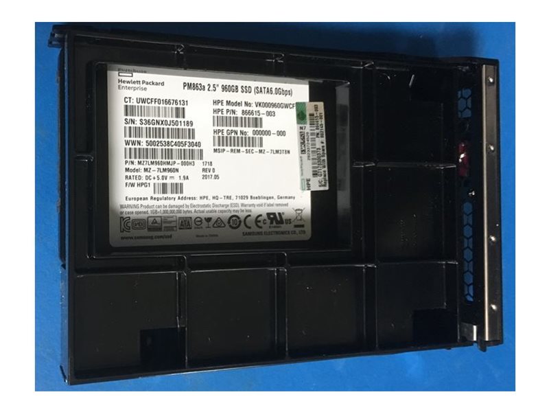 HPE - SSD - Read Intensive - 960 GB - hot-swap - 3.5 LFF - SATA 6Gb/s"