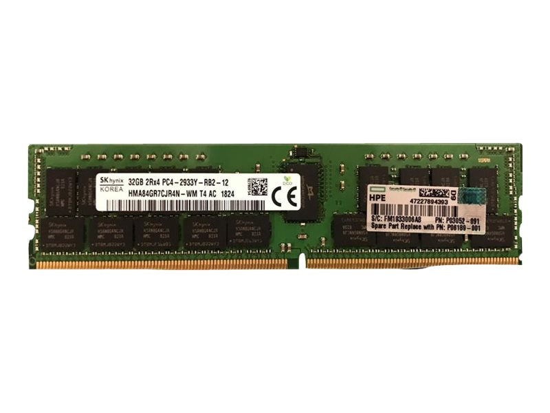 HPE SimpliVity - DDR4 - kit - 384 GB: 12 x 32 GB - DIMM 288-pin - 2933 MHz / PC4-23400 - CL21 - 1.2 V - registered - ECC