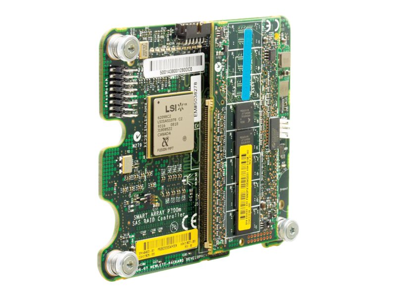 HPE Smart Array P700m/256 Controller - Storage controller (RAID) - SATA 1.5Gb/s / SAS - RAID RAID 0, 1, 10, ADG - PCIe