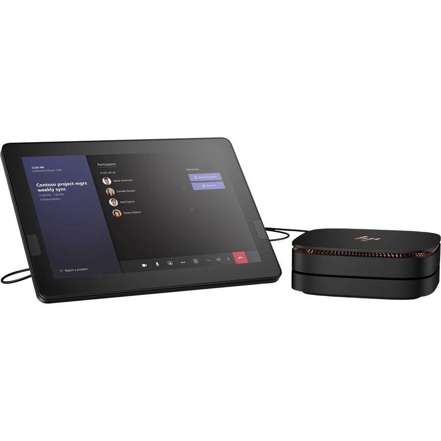 HPE Sourcing Elite Slice G2 Desktop Computer - Intel Core i5 7th Gen i5-7500T Quad-core (4 Core) 2.70 GHz - 8 GB RAM DDR4 SDRAM - 128 GB SSD - Ultra Small - Sparkle Black