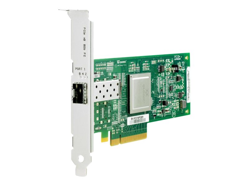 HPE StorageWorks 81Q - Host bus adapter - PCIe 2.0 x4 / PCIe x8 low profile - 8Gb Fibre Channel - for Modular Smart