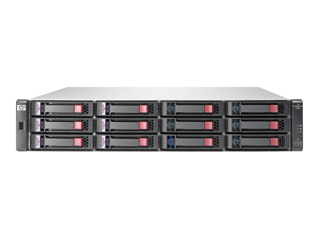 HPE StorageWorks Modular Smart Array P2000 3.5-in Drive Bay Chassis - Storage enclosure - 12 bays (SATA-300 / SAS-2) -