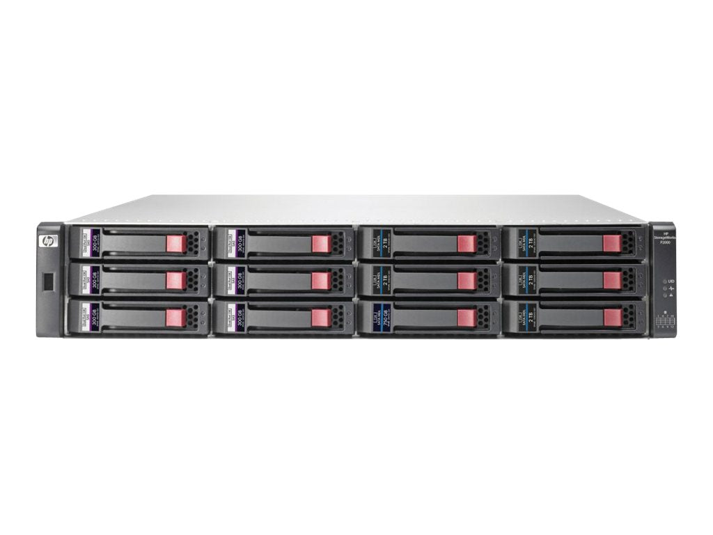 HPE StorageWorks Modular Smart Array P2000 Dual I/O LFF Drive Enclosure - Storage enclosure - 12 bays (SATA-300 / SAS-2)
