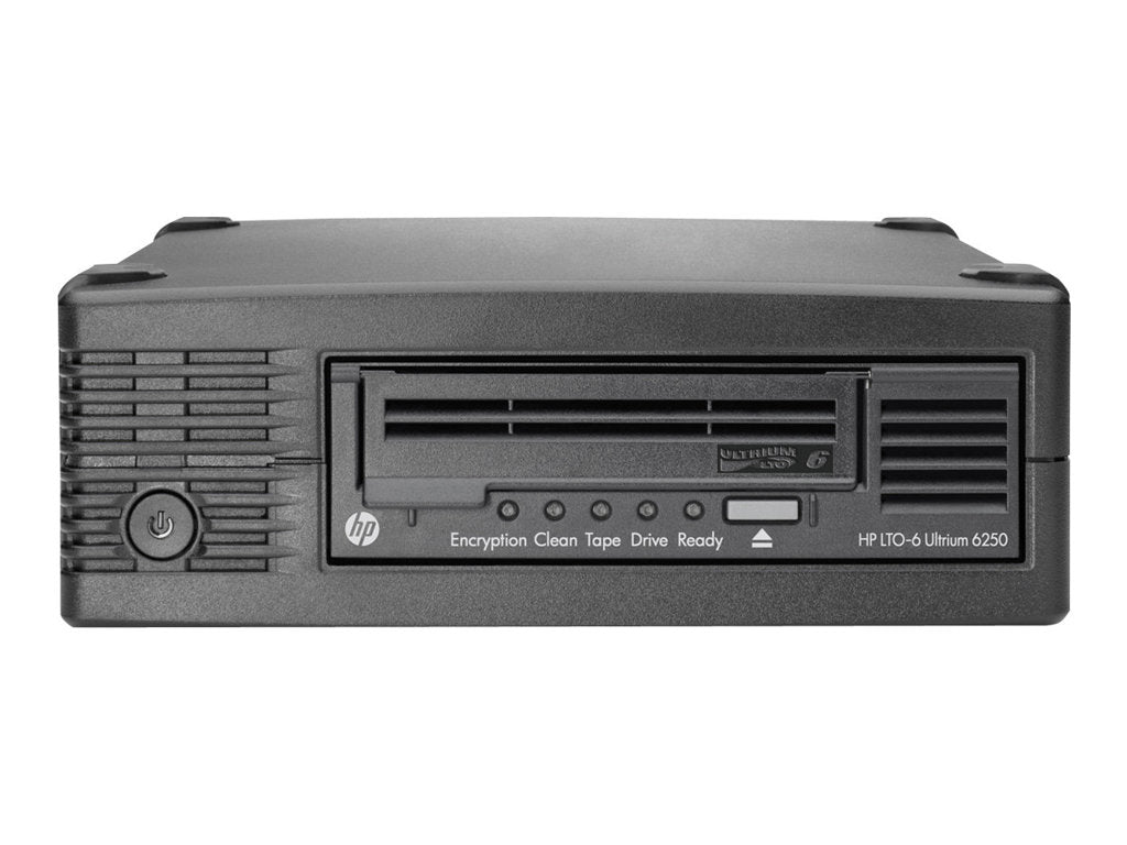 HPE StoreEver 6250 - Tape drive - LTO Ultrium (2.5 TB / 6.25 TB) - Ultrium 6 - SAS-2 - external - encryption - remarketed - for EH970AR#ABA