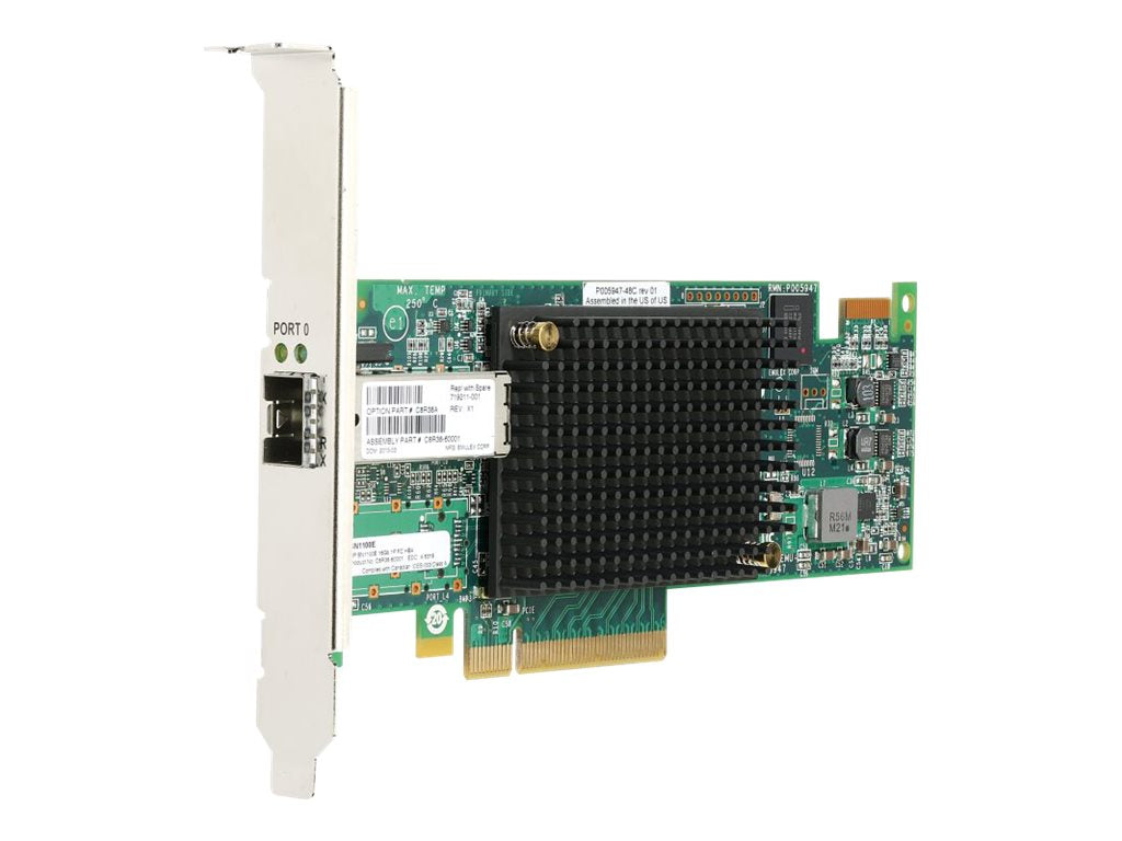 HPE StoreFabric SN1100E - Host bus adapter - PCIe 3.0 x8 low profile - 16Gb Fibre Channel x 1 - for ProLiant DL360p