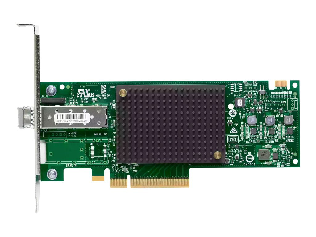 HPE StoreFabric SN1600E 32Gb Single Port - Host bus adapter - PCIe 3.0 x8 low profile - 32Gb Fibre Channel x 1 - for