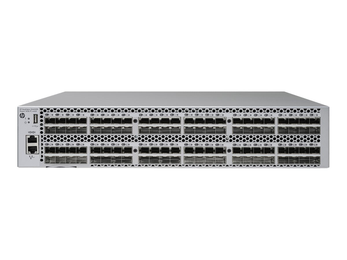 HPE StoreFabric SN6500B 16Gb 96-port/48-port Active Fibre Channel Switch - Switch - managed - 48 x 16Gb Fibre Channel SFP+ - C8R45B#AB5