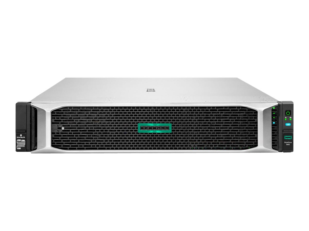 HPE StoreOnce 3660 - NAS server - 80 TB - rack-mountable - HDD 8 TB x 10 - Gigabit Ethernet - iSCSI support - 2U R6U02A