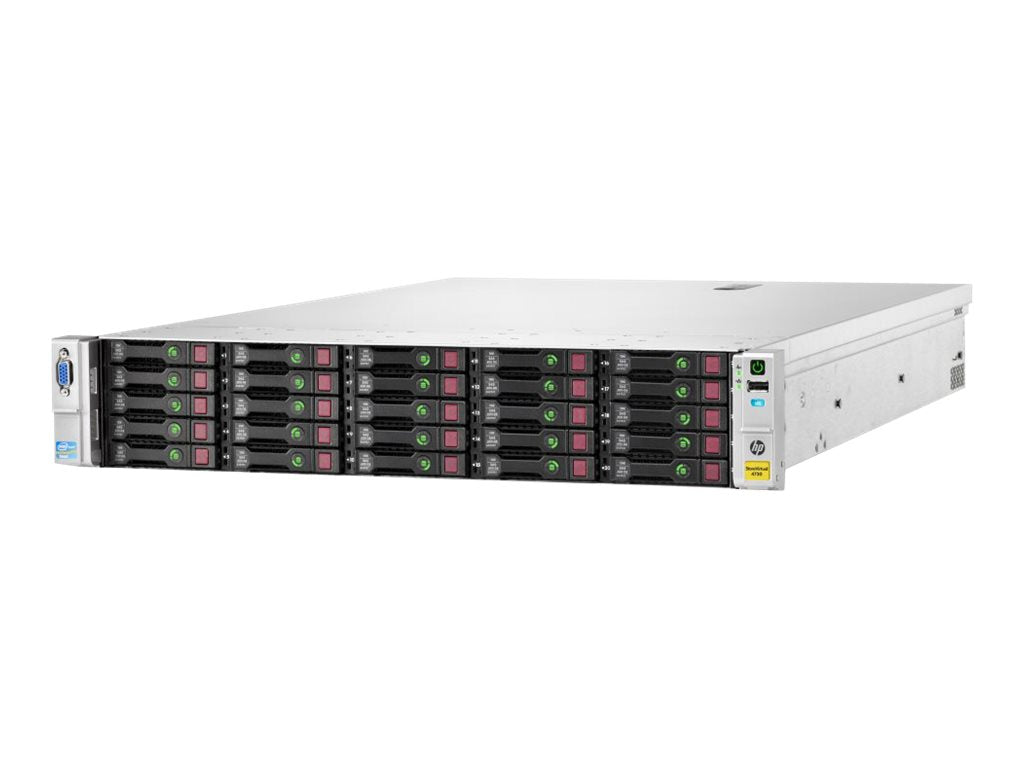 HPE StoreVirtual 4730 - Hard drive array - 15 TB - 25 bays (SAS-2) - HDD 600 GB x 25 - iSCSI (1 GbE), iSCSI (10 GbE)