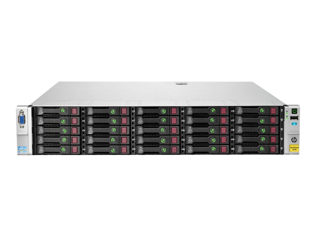 HPE StoreVirtual 4730 - Hard drive array - 15 TB - 25 bays (SAS-2) - HDD 600 GB x 25 - iSCSI (1 GbE), iSCSI (10 GbE)