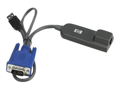 HPE USB Interface Adapter - Video/USB extender - for BLc3000 Enclosure; IP console switch 1x1x16; Rack; Server Console