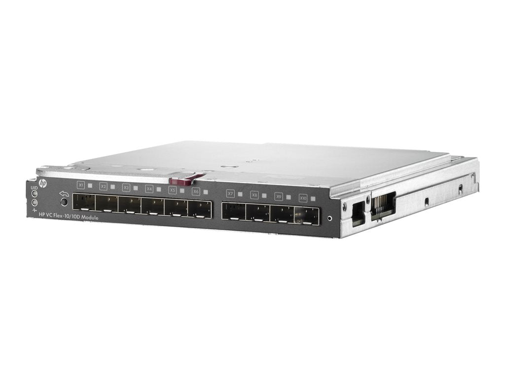 HPE Virtual Connect Flex-10/10D Module - Load balancing device - 10 GigE - plug-in module - for P/N: 681844-B21#ABA,