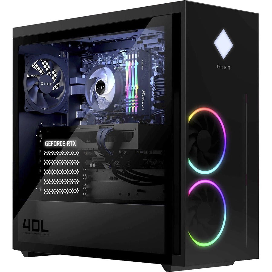 HPI SOURCING - NEW OMEN 40L GT21-0000i GT21-0074 Gaming Desktop Computer - Intel Core i7 12th Gen i7-12700K Dodeca-core (12 Core) 3.60 GHz - 16 GB RAM DDR4 SDRAM - 1 TB M.2 PCI Express NVMe SSD - Tower - Black 328P6AA#ABA