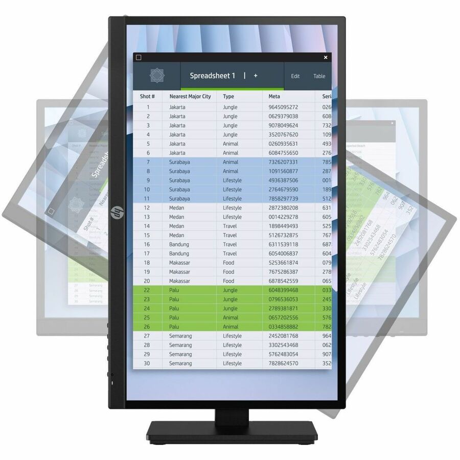 HPI SOURCING - NEW P22h G4 22 Class Full HD LCD Monitor - 16:9 - Black - 21.5 Viewable - I