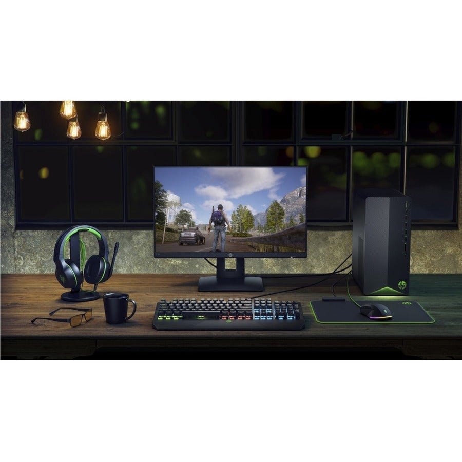 HPI SOURCING - NEW Pavilion Gaming TG01-2000a TG01-2360 Gaming Desktop Computer - AMD Ryzen 7 5700G Octa-core (8 Core) 3.80 GHz - 16 GB RAM DDR4 SDRAM - 512 GB M.2 PCI Express NVMe SSD - Tower - Shadow Black, Acid Green 328R7AA#ABA