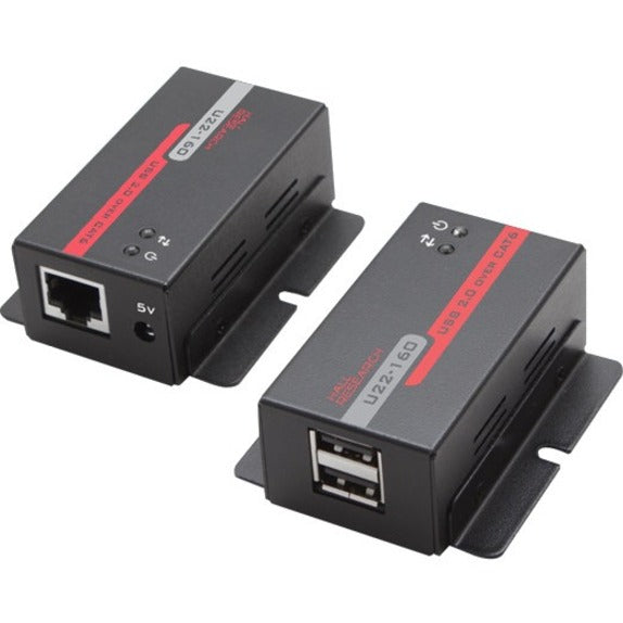 Hall Research USB 2.0 over UTP Extender with 2-Port Hub U22-160