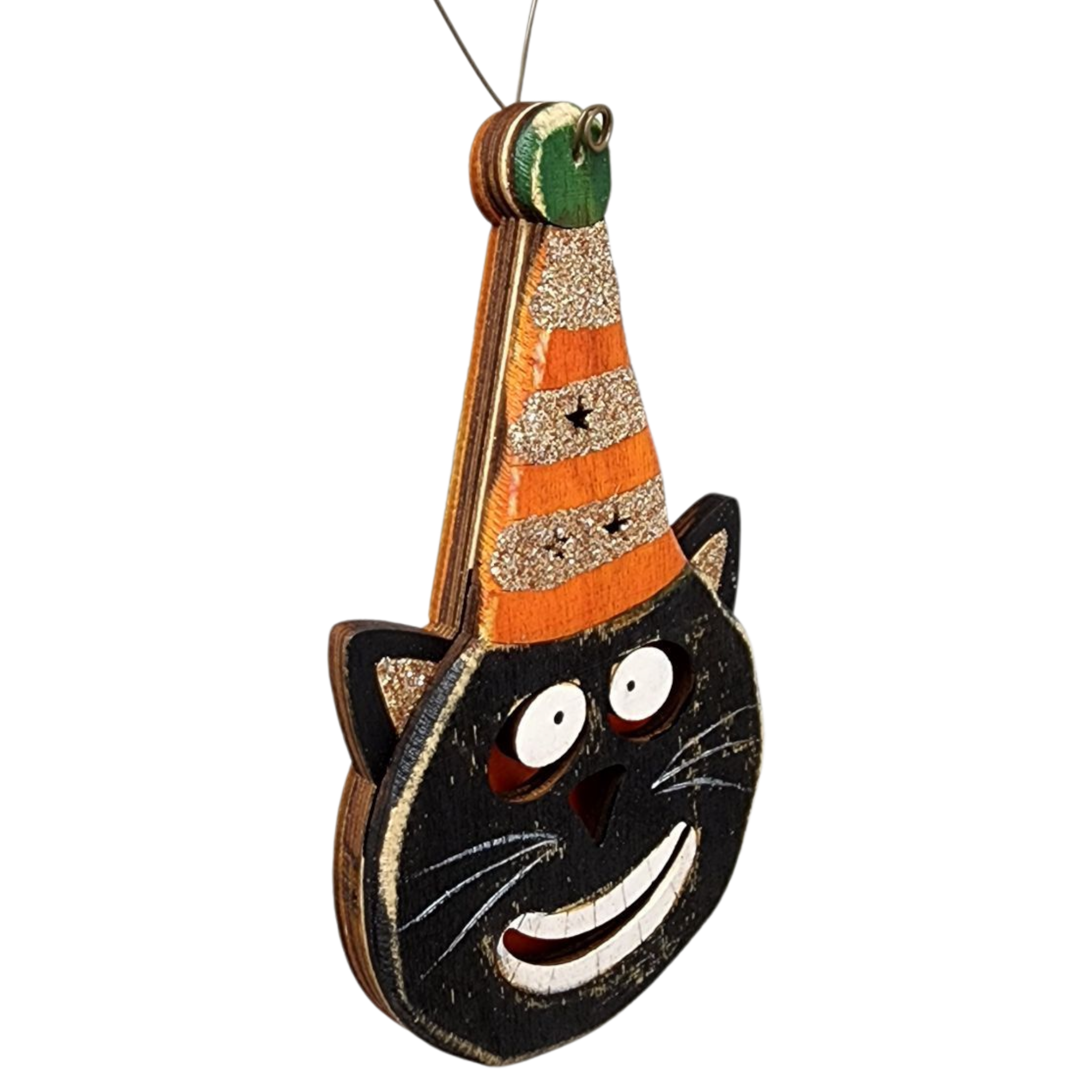 Halloween Happy Cat Ornament