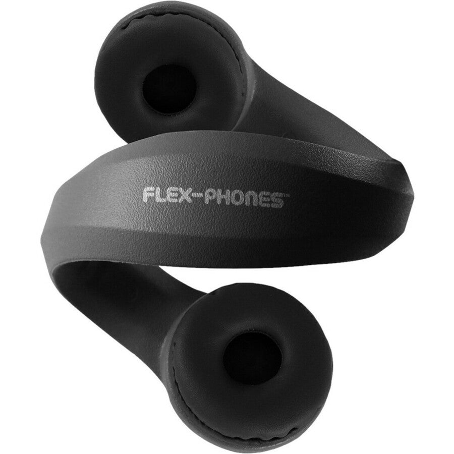 Hamilton Buhl Kid's Flex-Phones TRRS Headset With Gooseneck Microphone - BLACK - Stereo -