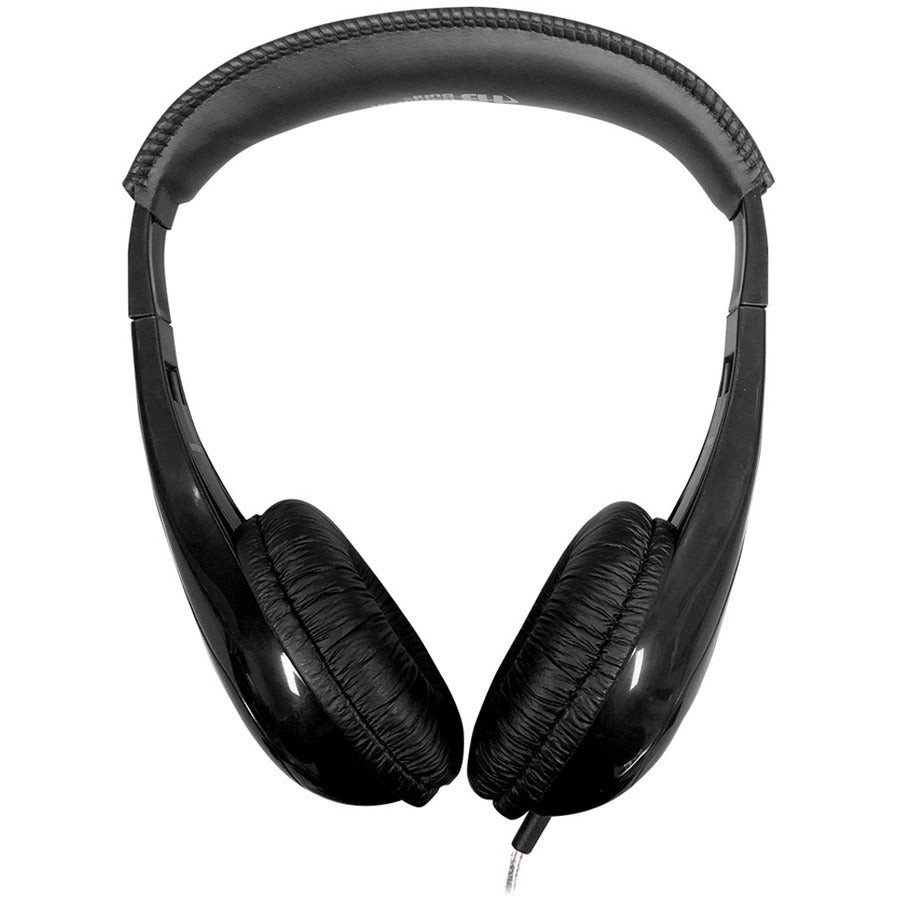 Hamilton Buhl Motiv8 Mid-Sized Headphone With In-line Volume Control - Stereo - Black - Mi