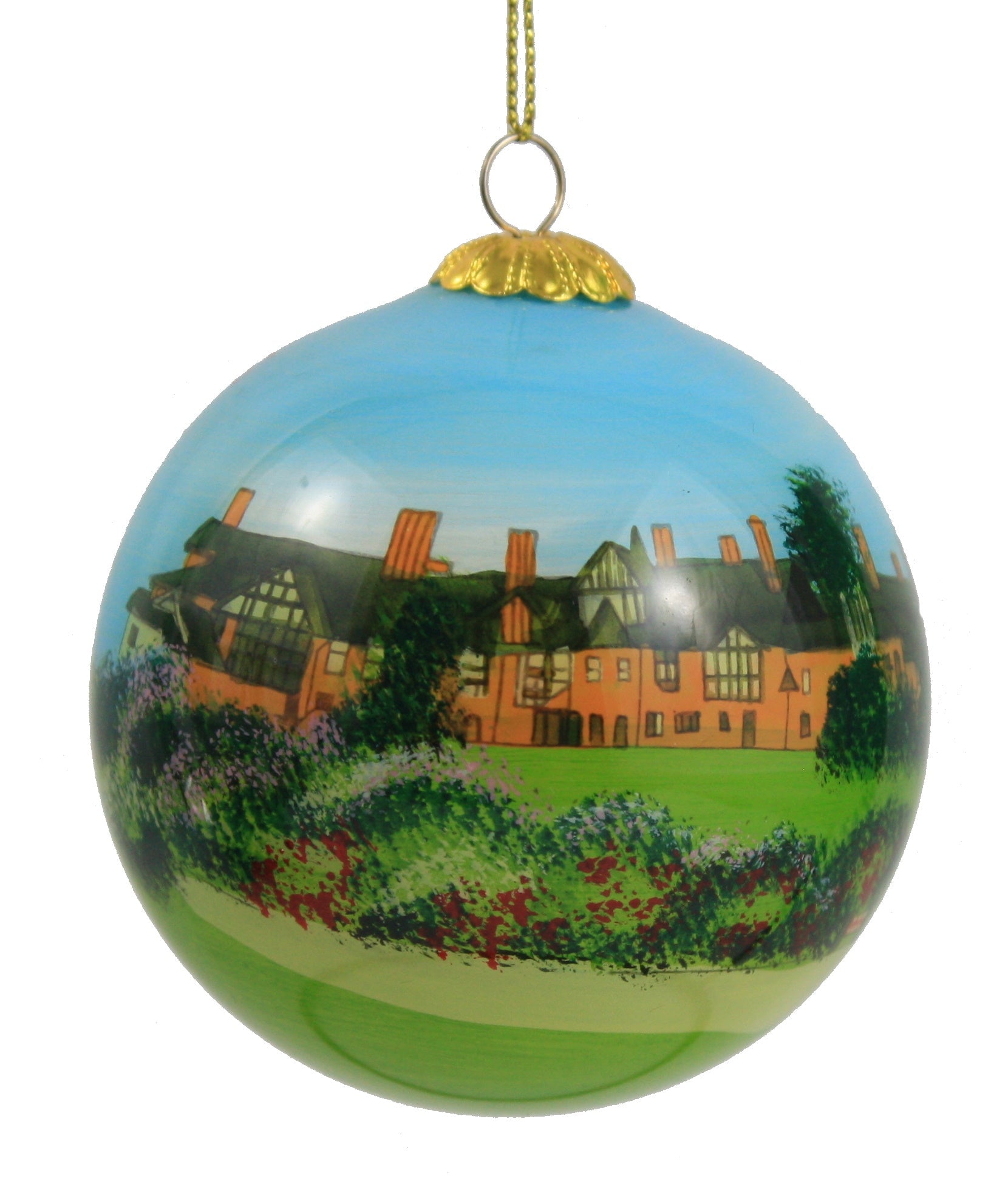 Hand Painted Glass Globe Ornament - The Shelburne Country Store