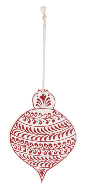 Hand Painted Wood Ornament -