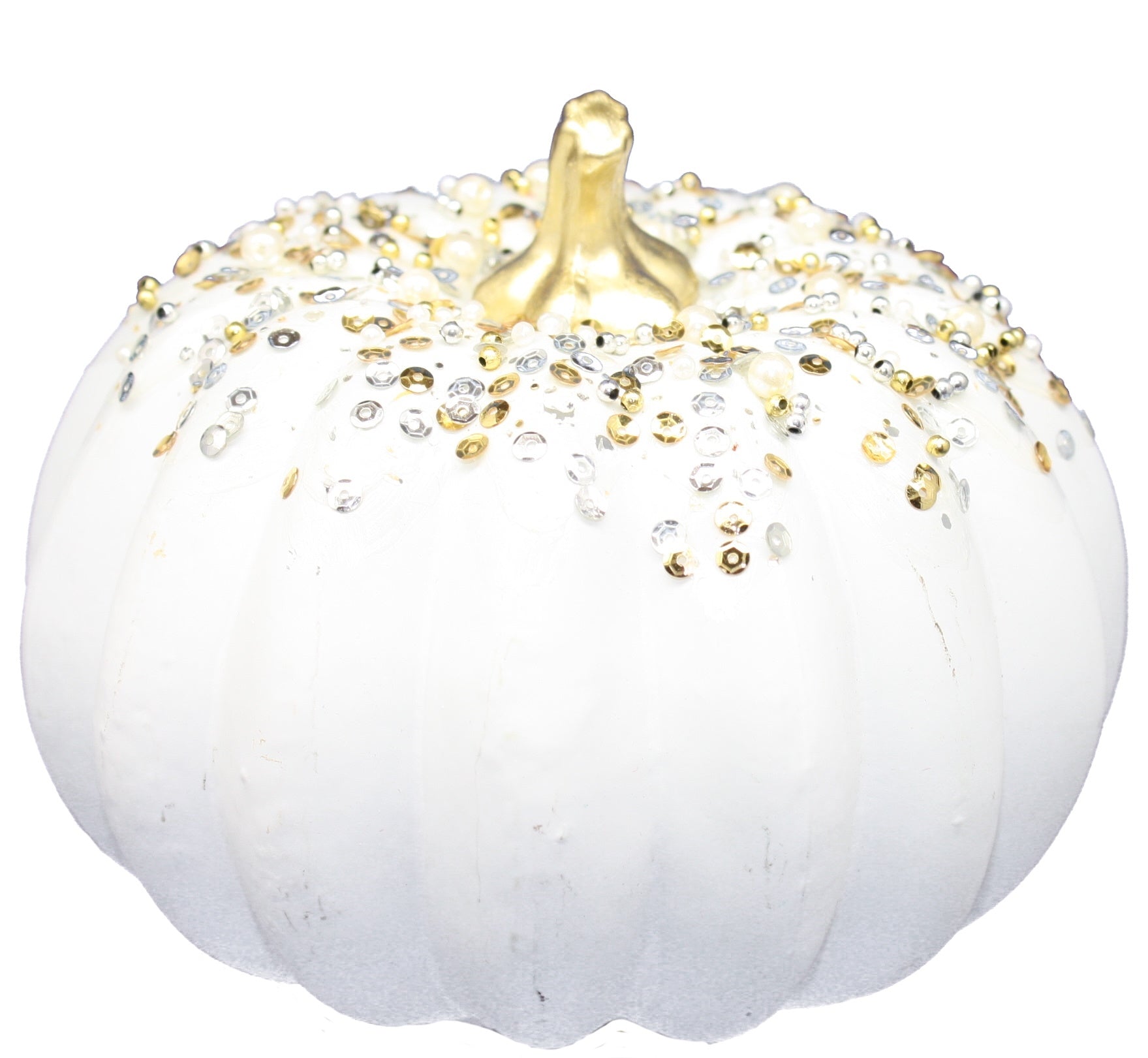 Handblown Glass Harvest Pumpkin with Jewel Accent -