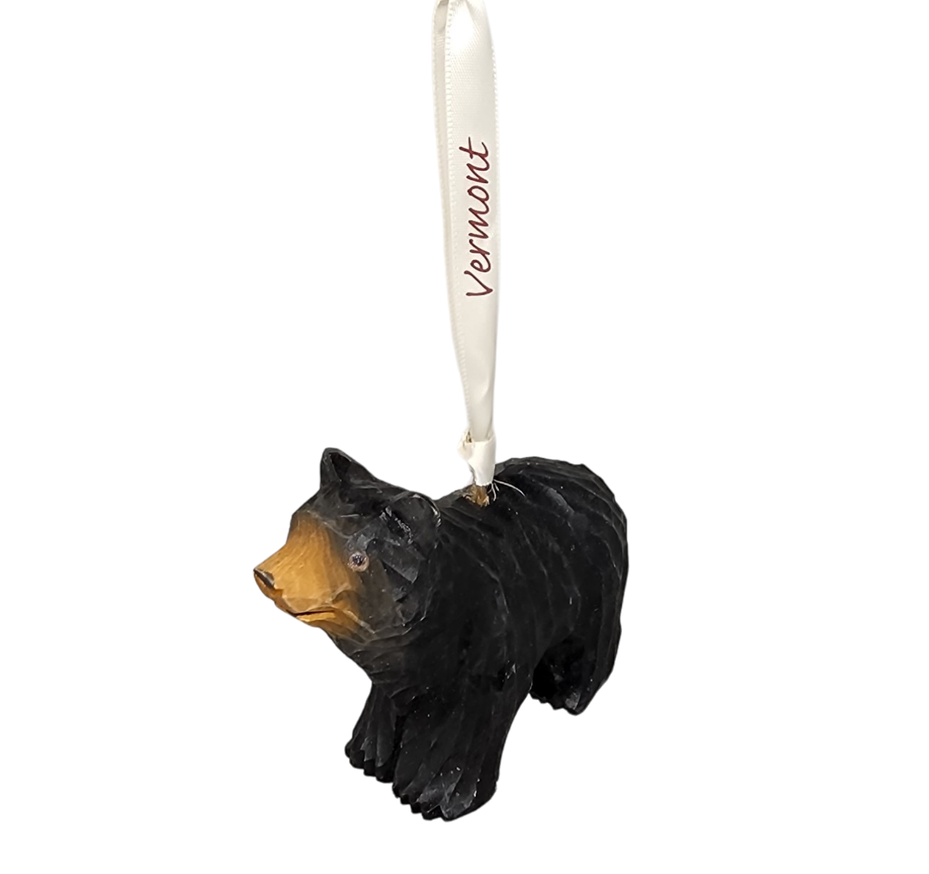 Handcarved Wood Ornament - Black Bear