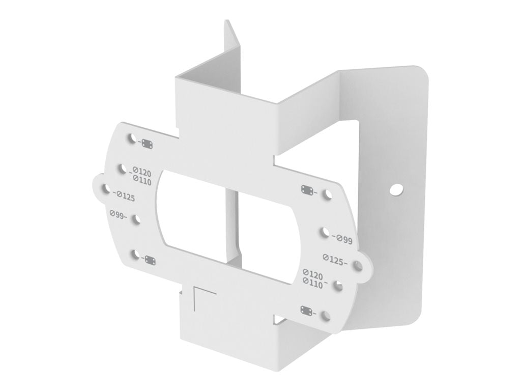 Hanwha Vision SBD-140KMB - Camera corner mount - RAL 9003, white - for Vision QNV-C8083, C9011; Vision WiseNet Q