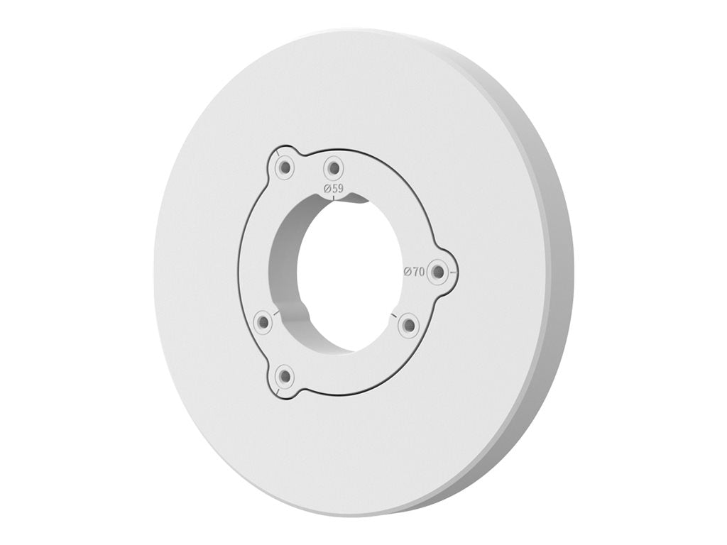 Hanwha Vision SBO-090GP - Camera adapter plate - wall mountable - white, RAL 9003 - for Vision QNO-C8083; Hanwha Techwin