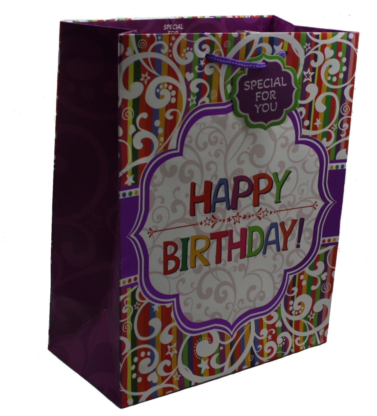 Happy Birthday Brights Gift Bag