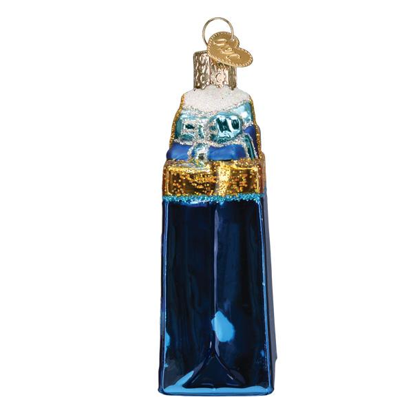 Happy Hanukkah Glass Ornament