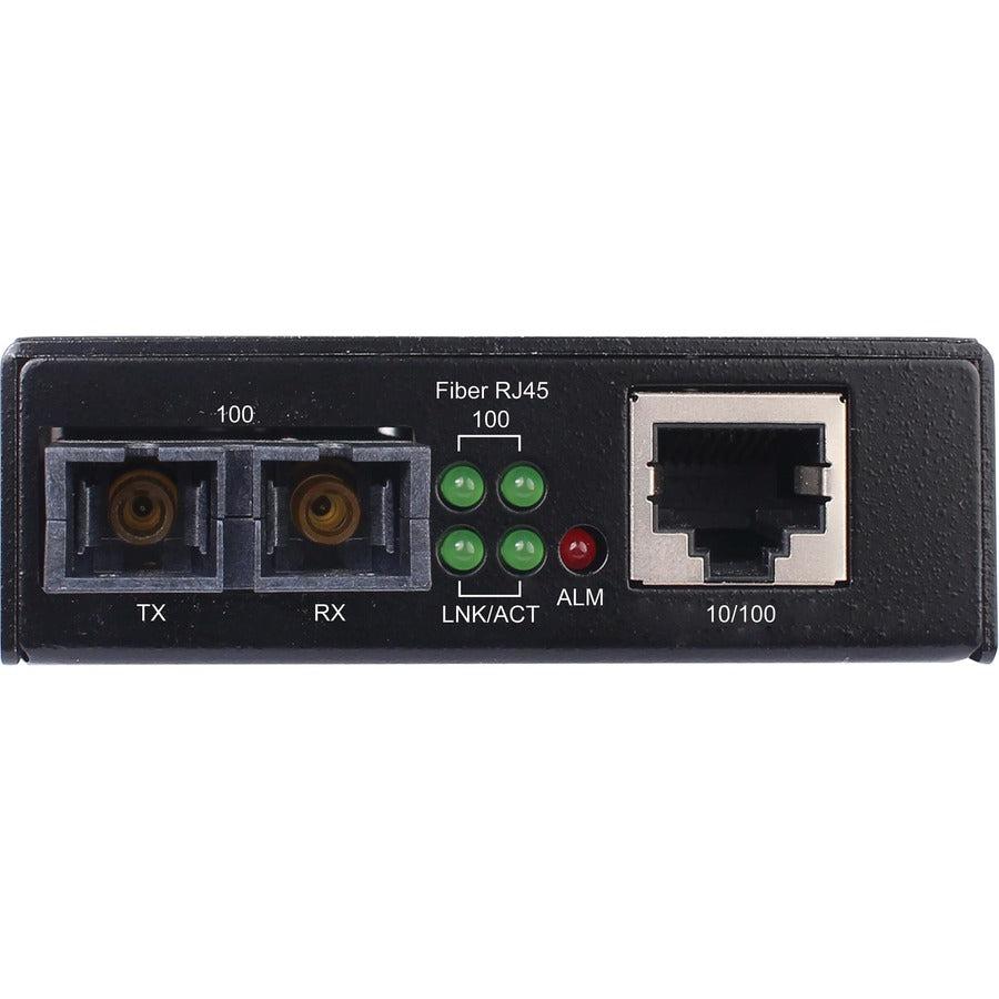 Hardened Media Converter - 10/100 Mbps RJ45 to SC Multimode Fiber | Tripp Lite N784-H01-SCMM